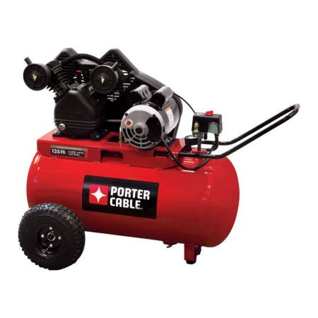 Mat Industries Porter Cable PXCMPC1682066, Portable Electric Air Compressor, 1.6HP, 20 Gal, Horiz, 5.3 CFM PXCMPC1682066